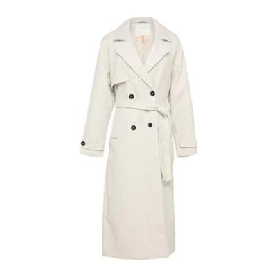 Abbildung von QS Trenchcoat, Damen, Größe: Large, Beige