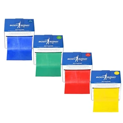 Abbildung von Dittmann Body Band 25 m Komplett Set 4 Stärken Widerstand Training Functional