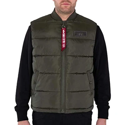 Abbildung von Alpha Industries LW Weste, Herren, Größe: Large, Dark olive