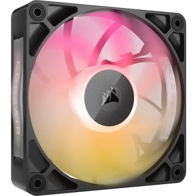 Abbildung von CORSAIR iCUE LINK RX120 MAX RGB 120mm PWM Dicker Lüfter Hochstatischer Druck Magnetisches Kuppellager Einzelner Schwarz