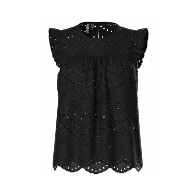 Abbildung von Pieces Pcvilde NOOS Top, Damen, Größe: Small, Black