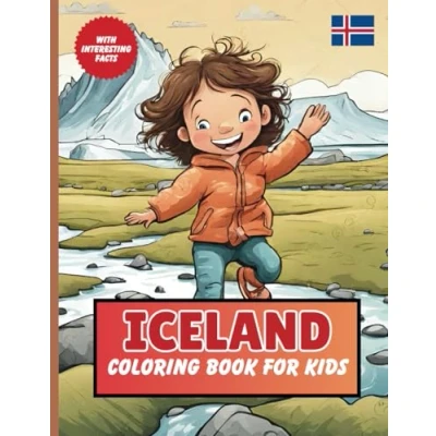 Abbildung von Iceland Coloring Book For Kids: With Interesting Facts