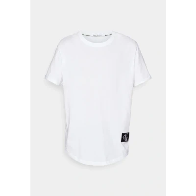 Abbildung von Calvin Klein Jeans Badge TURN UP Sleeve Tshirt basic, Herren, Größe: XXS, White