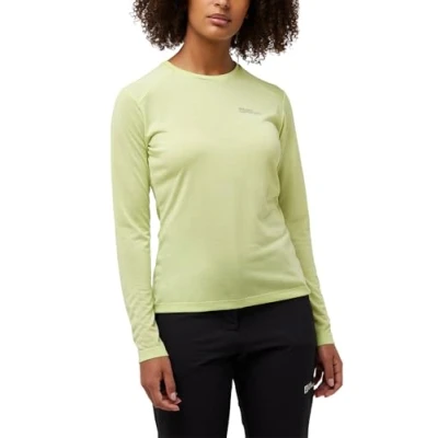 Abbildung von Jack Wolfskin Vonnan Langarmshirt, Damen, Größe: Small, Cool matcha
