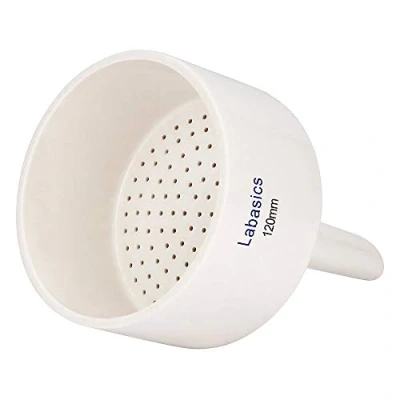 Abbildung von Labasics Büchnertrichter Trichter aus Porzellan, 120 mm, Filtertrichter OD 12 cm ID 11 für Labor Weiß