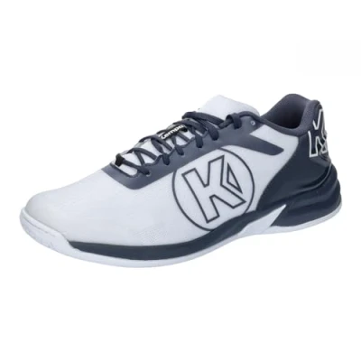 Abbildung von Kempa Unisex Attack Three 2.0 Game Changer Handballschuhe, Sportschuhe, Turnschuhe, Weiß Marine, 43 EU