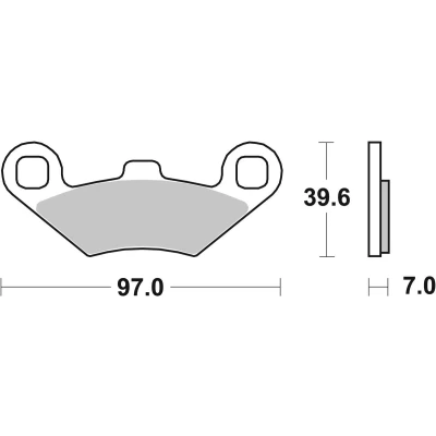 Abbildung von TRW Sinter Offroad MCB761SI Bremsbelagsatz