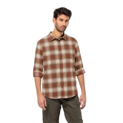 Abbildung von Jack Wolfskin Wanderweg Hemd, Herren, Größe: XL, Intense rust