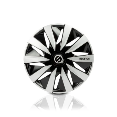 Abbildung von SPARCO LAZIO SPC1491BKSV Radblenden 14Zoll schwarz/silber