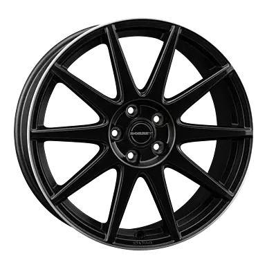 Abbildung von BORBET 5 loch 19Zoll 108mm Alufelge GTX MattSchwarz / Horn poliert 497936 Felge