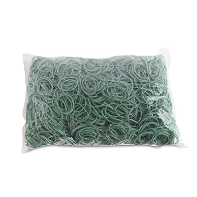 Abbildung von OFFICE PRODUCTS Gummibander Durchmesser: 30mm Farbe: Grün/Gewicht: 1000g 1 kg/Haushaltsgummi Gummiringe Gummi/Kautschuk 60% / Gummis für Zuhause Büro Schule