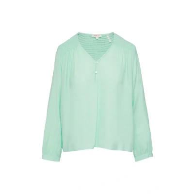 Abbildung von s.Oliver Vausschnitt Bluse, Damen, Größe: 34, Minze