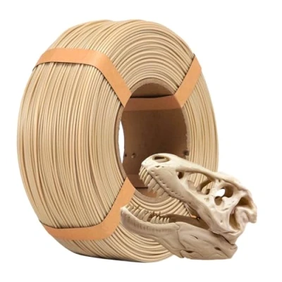 Abbildung von eSUN PLA+ Refill Filament 1.75mm, PLA Plus Spoolless 3D Druck Filament, Maßgenauigkeit +/ 0.03mm, 1KG (2.2 LBS) für Drucker, Knochen weiß