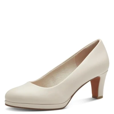 Abbildung von MARCO TOZZI Damen Pumps mit Blockabsatz Vegan, Beige (Cream), 38 EU