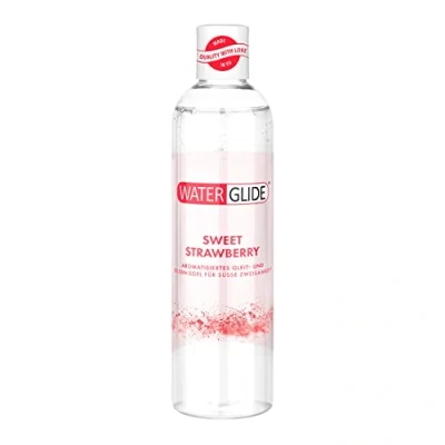 Abbildung von Waterglide Gleitgel Erdbeer Aroma Wasserbasiertes für länger anhaltenden Spaß Vegan Geeignet Sexspielzeug und Kondome 300 ml