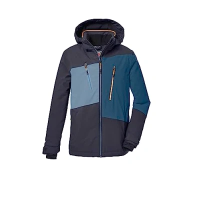 Abbildung von killtec Jungen Skijacke/Funktionsjacke mit abnehmbarer Kapuze und Schneefang, wasserdicht KSW 174 BYS SKI JCKT, dunkeloliv, 176, 39896 000