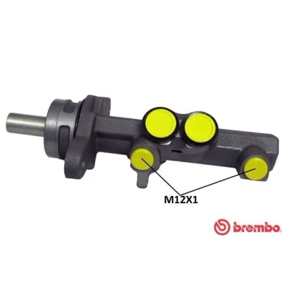 Abbildung von BREMBO M 85 064 Hauptbremszylinder 22,2 Aluminium 12 x 1 (2) SEAT: Altea XL, Altea, SKODA: Octavia II Hatchback, VOLKSWAGEN: Golf 6, 6