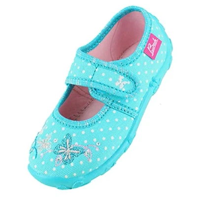 Abbildung von Beck Magic Hausschuh für Kinder, Größe: 35, Türkis Schuhe