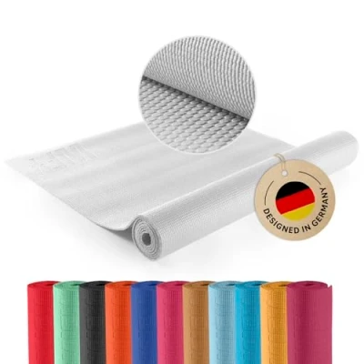 Abbildung von #DoYourYoga Fitnessmatte Yogamatte »Kirana« aus ECO PVC 183 x 61 0,4 cm rutschfest &amp; robust Gymnastikmatte ideal für Yoga, Pilates, Workout, Outdoor, Gym Home Alpinweiss