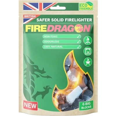 Abbildung von Fire Dragon Outdoor Solid (6 X 27g Tablets) Feueranzünder für drinnen und draußen, farblos