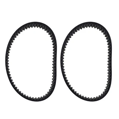 Abbildung von 2 Stück HTD201 3M Gummi Hobel Antriebsriemen 2610389040, 67 Zähne, geschlossene Schlaufe, Zahnriemen kompatibel mit Skil 1500 1500H 1500H1