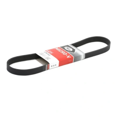 Abbildung von GATES Micro V 6PK948 Keilrippenriemen 948 6 Polyester, EPDM (Ethylen Propylen Dien Kautschuk) VOLKSWAGEN: Golf 5, Plus / Crossgolf, Touran I