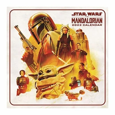 Abbildung von Disney Star Wars The Mandalorian Kalender 2022 Monatsansicht Familienplaner 30 cm x Offizielles Lizenzprodukt