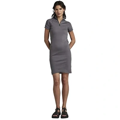 Abbildung von G STAR RAW Damen Cycling Ultra Slim Kleid, Grau (granite D22848 D267 1468), M