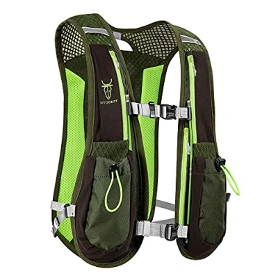 Abbildung von UTOBEST laufrucksack Ultraleicht Trinkrucksack 5L für Laufen,Running,Marathon,Radfahren (Grün)