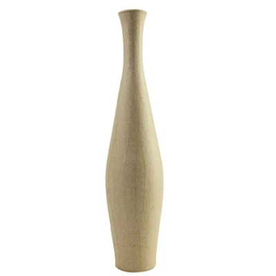 Abbildung von Decopatch Décopatch HD013O Blumenvase Freesia aus Pappmaché, 6 x 29,5 cm, wasserfest zum Verzieren perfekt für Ihr Wohndeko, Kartonbraun