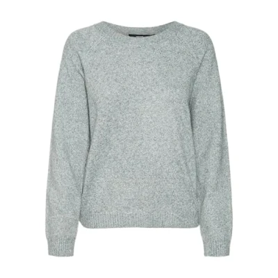 Abbildung von VERO MODA Damen VMDOFFYSHINE LS O Neck Blouse REP NOOS Strickpullover, Balsam Green/Detail:W. Silver Lurex, Medium