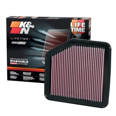 Abbildung von K&amp;N 33 2345 Motorluftfilter: Hochleistung, Prämie, Abwaschbar, Ersatzfilter,Erhöhte Leistung, 2004 2015 (Crown Royal, Rav4, Reiz, Mark X, IS 250, 350, 220, GS 300, 430)