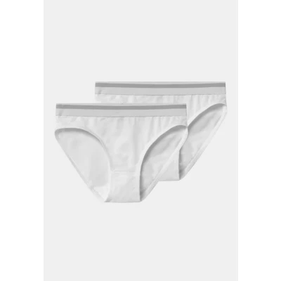 Abbildung von Sanetta Mädchen Rioslip (Doppelpack) Weiß Hochwertige und nachhaltige Unterhose für aus Baumwolle. Inhalt: 2er Set Unterwäsche
