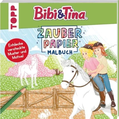 Abbildung von Zauberpapier Malbuch Bibi &amp; Tina: Entdecke versteckte Muster und Motive!