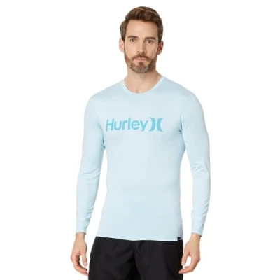 Abbildung von Hurley Herren OAO Quickdry Rashguard LS Rash Guard Shirt, Sea Haze, M