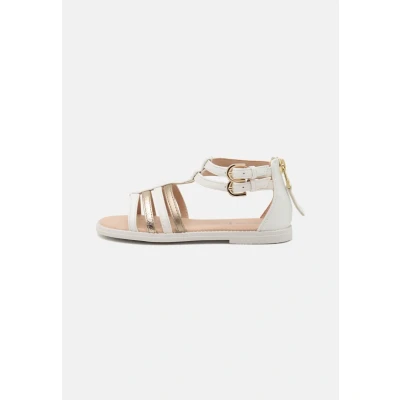 Abbildung von Geox Karly GIRL Riemensandalette für Kinder, Größe: 28, White/platinum Schuhe
