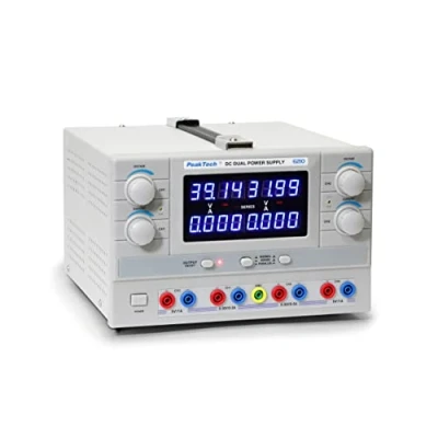 Abbildung von PeakTech Digtial Doppel Labornetzteil Labornetzgerät 0 30V / 5A DC, stabilisiert, linear regelbar, 1 Stück, P 6210