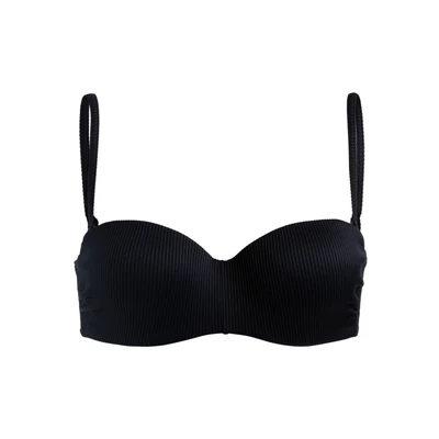 Abbildung von Roxy LOVE THE Beach VIBE Bikinitop, Damen, Größe: XS, Anthracite