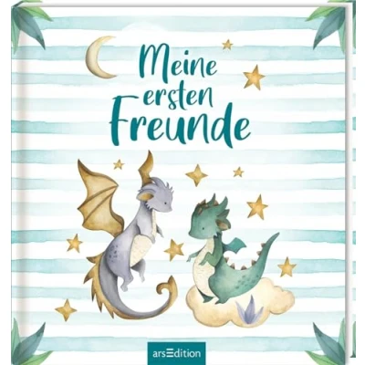 Abbildung von Meine ersten Freunde Drachen (Aquarell Optik): Freundebuch für Kita, Krippe, Kindergarten Jungen und Mädchen ab 2 Jahren