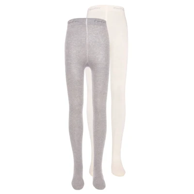 Abbildung von Ewers 2 PACK Strumpfhose für Kinder, Größe: 98 104, Grau/latte