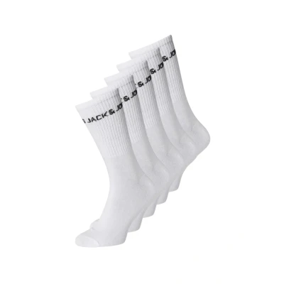 Abbildung von Jack &amp; Jones Socken 5ERPACK LOGO Tennis Socken, Herren, Größe: One Size, White