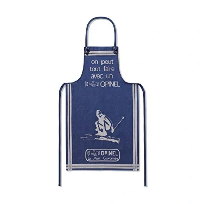Abbildung von Opinel Unisex Erwachsene Küchenschürze, Blau, 50 x 70 cm