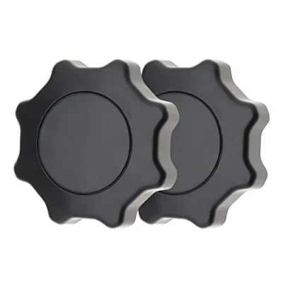 Abbildung von OTOTEC 2 Stück Auto Fahrzeug Vordersitzlehne Drehknopf Einstellknopf Rückenlehne Verstellknopf Sitzlehnenverstellung Handrad 1J088167F 18D881671 Schwarz