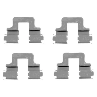 Abbildung von HELLA 8DZ 355 203 551 Zubehörsatz, Scheibenbremsbelag VOLKSWAGEN: Sharan II, Caddy 3, Golf 5, AUDI: TT Coupe, A3 Sportback, A4 B7 Avant