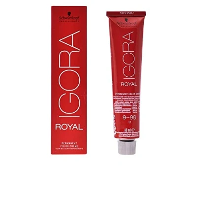 Abbildung von Schwarzkopf Professional Igora Royal Reds Permanente Färbung 60 ml 9 98 Extra Hellblond Violett Rot