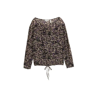 Abbildung von TOM Tailor Gemusterte Bluse, Damen, Größe: 36, Neutral watercolor squares