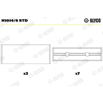 Abbildung von GLYCO H1014/5 STD Kurbelwellenlager