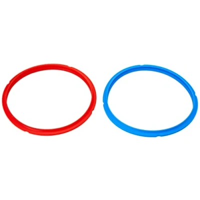 Abbildung von Instant Pot 2 Pack Dichtungsring, Innentopfdichtungsring, Elektrisches Schnellkochtopfzubehör, ungiftig, BPA frei, Ersatzteile, Rot/Blau, 5 und 6 QT