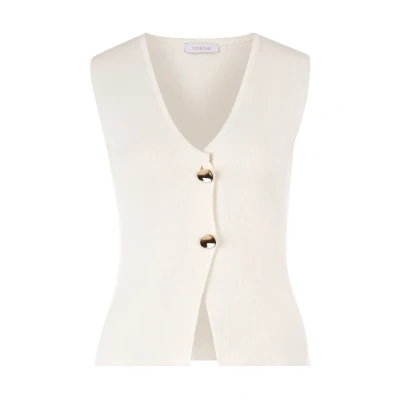 Abbildung von Rich &amp; Royal Weste, Damen, Größe: XL, Pearl white