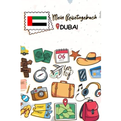 Abbildung von Mein Reisetagebuch Dubai: Kinder Reise Journal Aktivitätsbuch zum Ausfüllen, Malen und Einkleben Urlaubstagebuch Selberschreiben für Mädchen Jungen